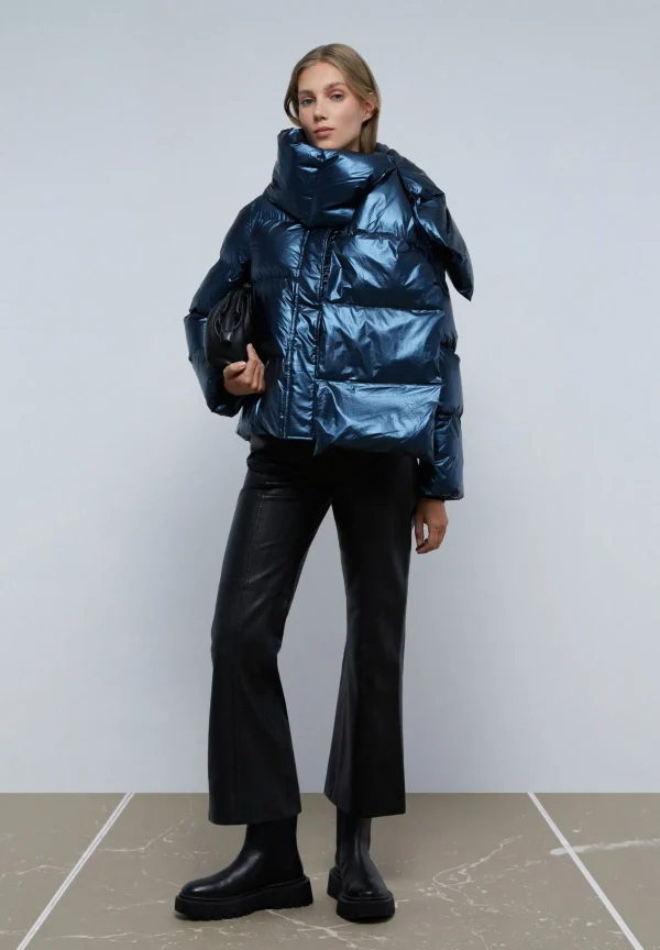 scalperscompany Abrigo Acolchado Bufanda Desmontable-Mujer Abrigos Y Chaquetas
