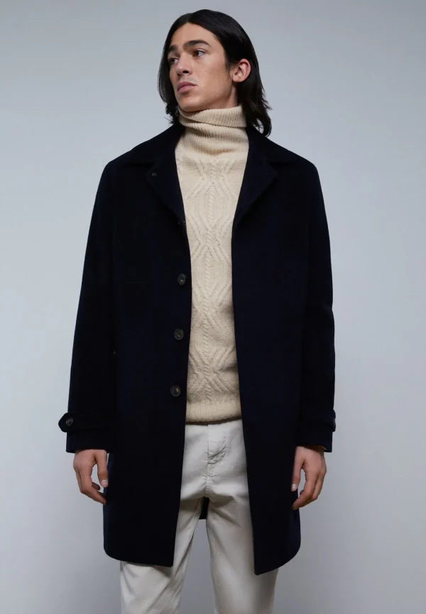 scalperscompany Abrigo Clasico Lana-Hombre Abrigos Y Chaquetas