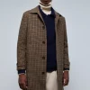 scalperscompany Abrigo Clasico Pata De Gallo-Hombre Abrigos Y Chaquetas