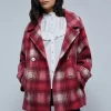 scalperscompany Abrigo Corto Cuadros-Mujer Abrigos Y Chaquetas
