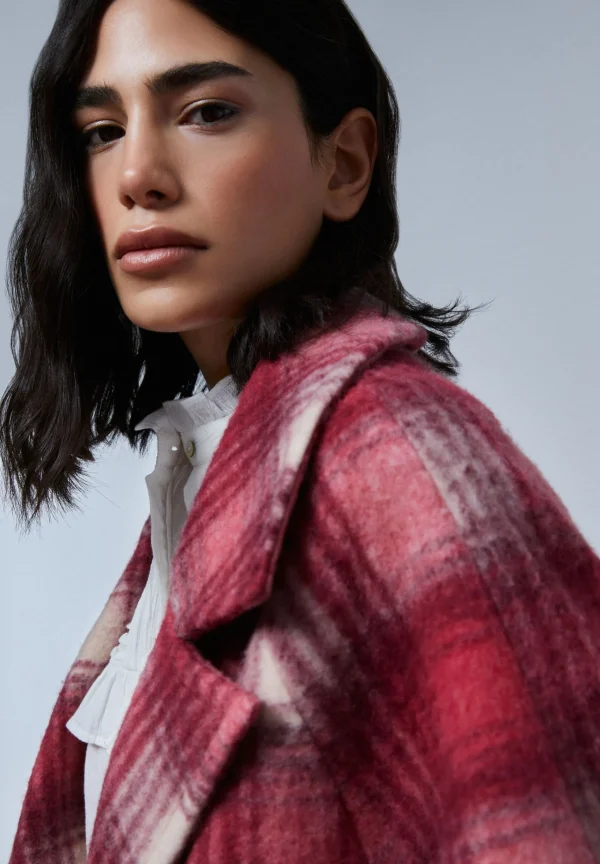 scalperscompany Abrigo Corto Cuadros-Mujer Abrigos Y Chaquetas