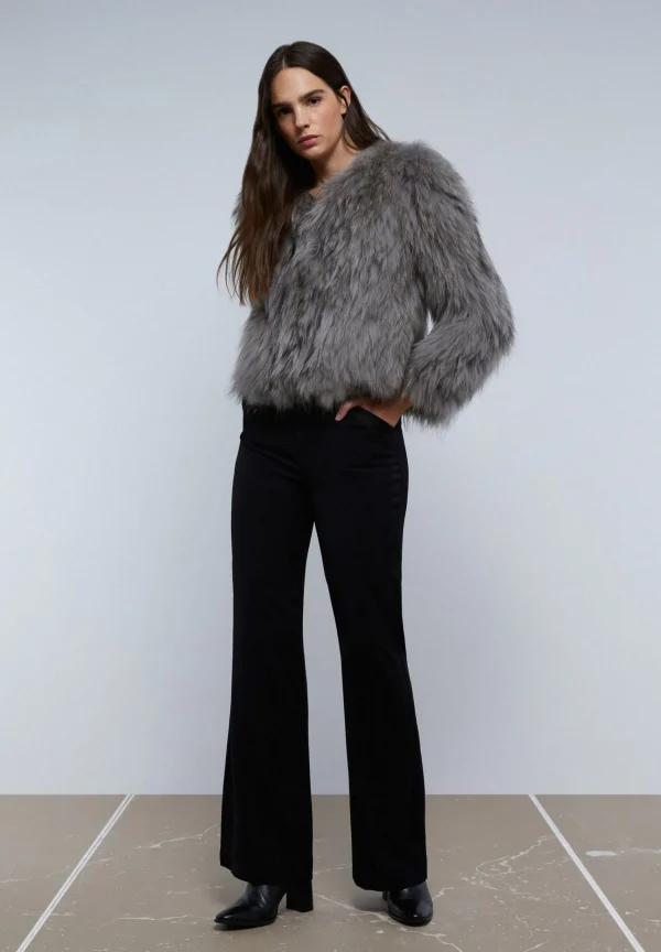 scalperscompany Abrigo Corto Pelo-Mujer Abrigos Y Chaquetas