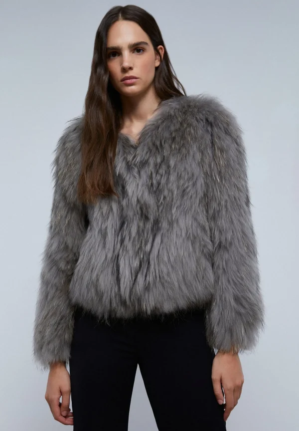 scalperscompany Abrigo Corto Pelo-Mujer Abrigos Y Chaquetas