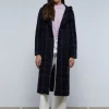 scalperscompany Abrigo Cuadros Capucha-Mujer Abrigos Y Chaquetas