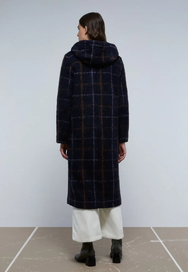 scalperscompany Abrigo Cuadros Capucha-Mujer Abrigos Y Chaquetas