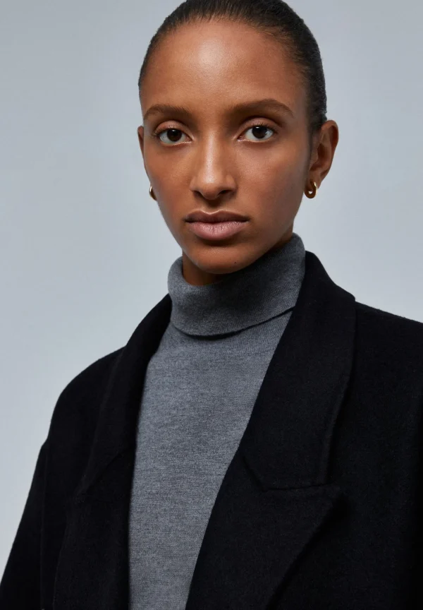 scalperscompany Abrigo Lana Bufanda-Mujer Abrigos Y Chaquetas