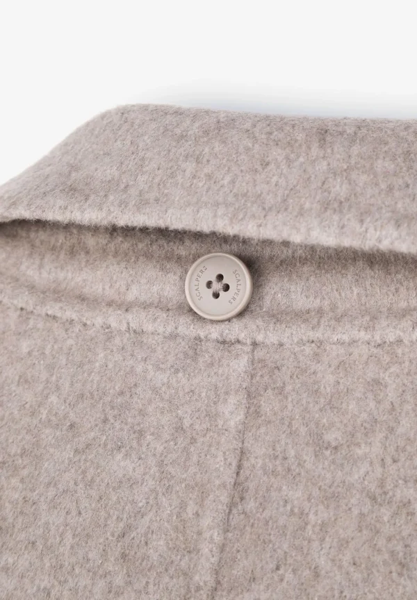 scalperscompany Abrigo Lana Bufanda-Mujer Abrigos Y Chaquetas