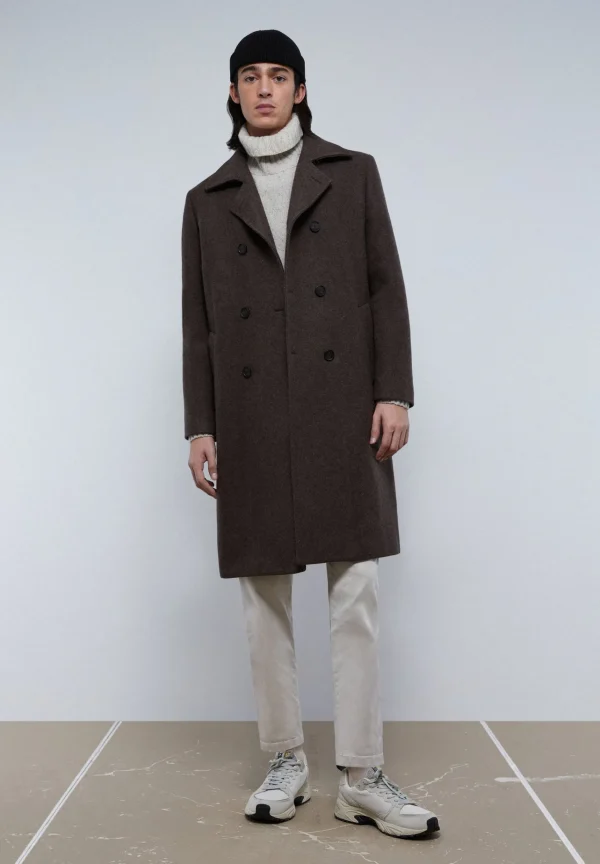scalperscompany Abrigo Lana Doble Botonadura-Hombre Abrigos Y Chaquetas