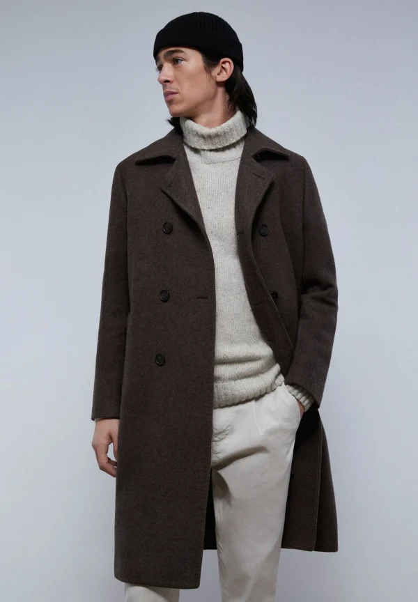 scalperscompany Abrigo Lana Doble Botonadura-Hombre Abrigos Y Chaquetas