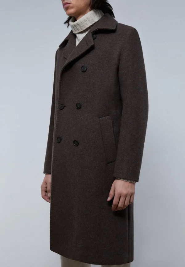 scalperscompany Abrigo Lana Doble Botonadura-Hombre Abrigos Y Chaquetas