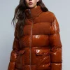 scalperscompany Abrigo Largo Acolchado-Mujer Abrigos Y Chaquetas