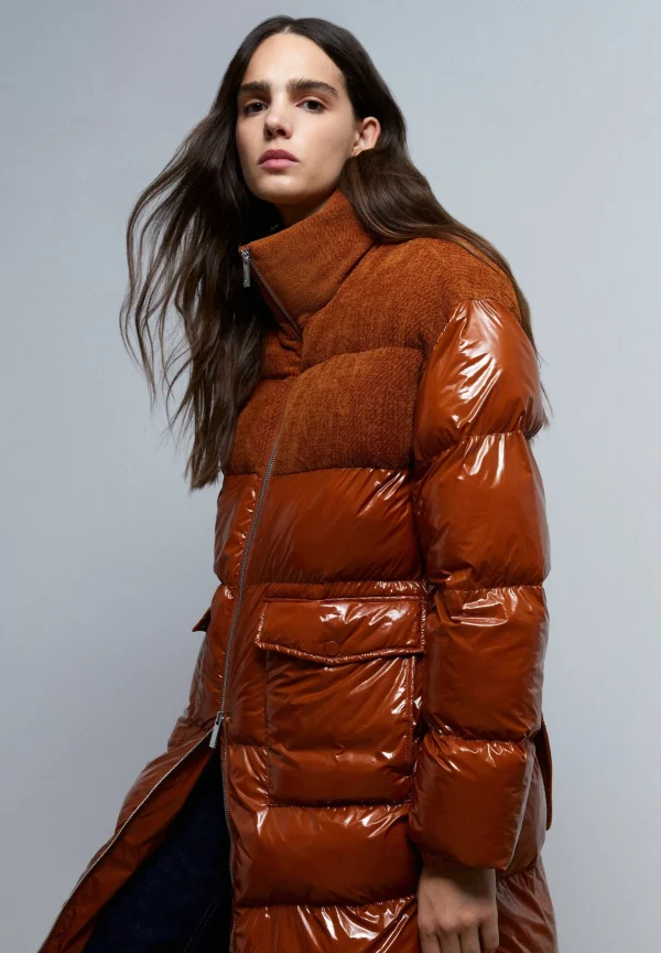 scalperscompany Abrigo Largo Acolchado-Mujer Abrigos Y Chaquetas