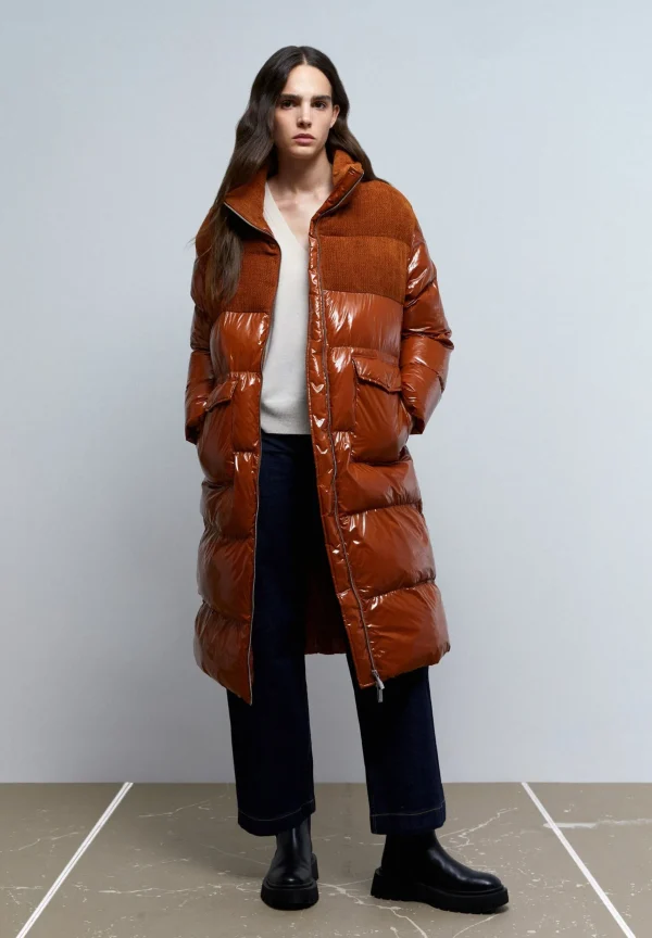 scalperscompany Abrigo Largo Acolchado-Mujer Abrigos Y Chaquetas