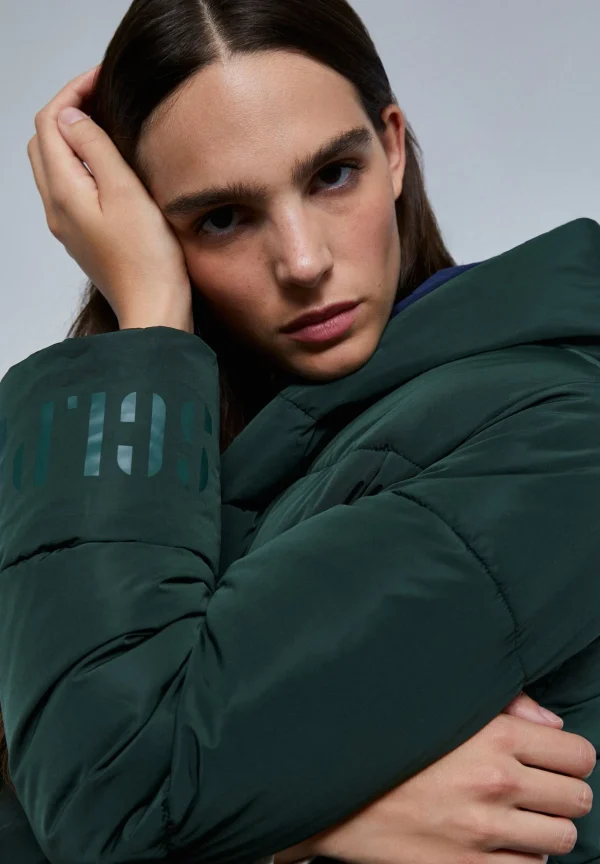 scalperscompany Abrigo Largo Acolchado Reversible-Mujer Abrigos Y Chaquetas