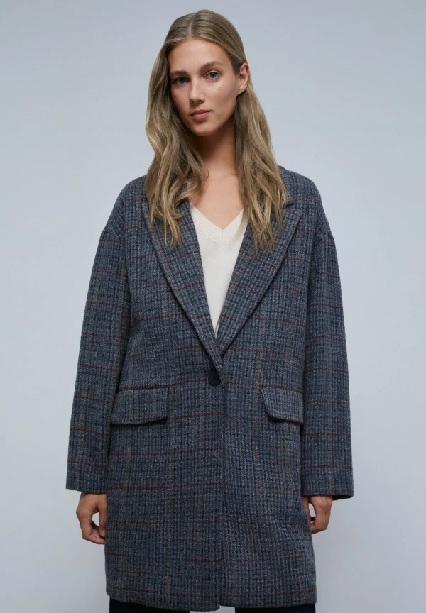 scalperscompany Abrigo Midi Pata De Gallo-Mujer Abrigos Y Chaquetas