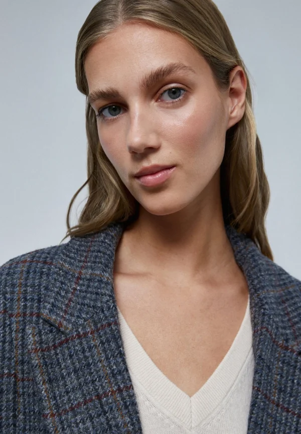 scalperscompany Abrigo Midi Pata De Gallo-Mujer Abrigos Y Chaquetas