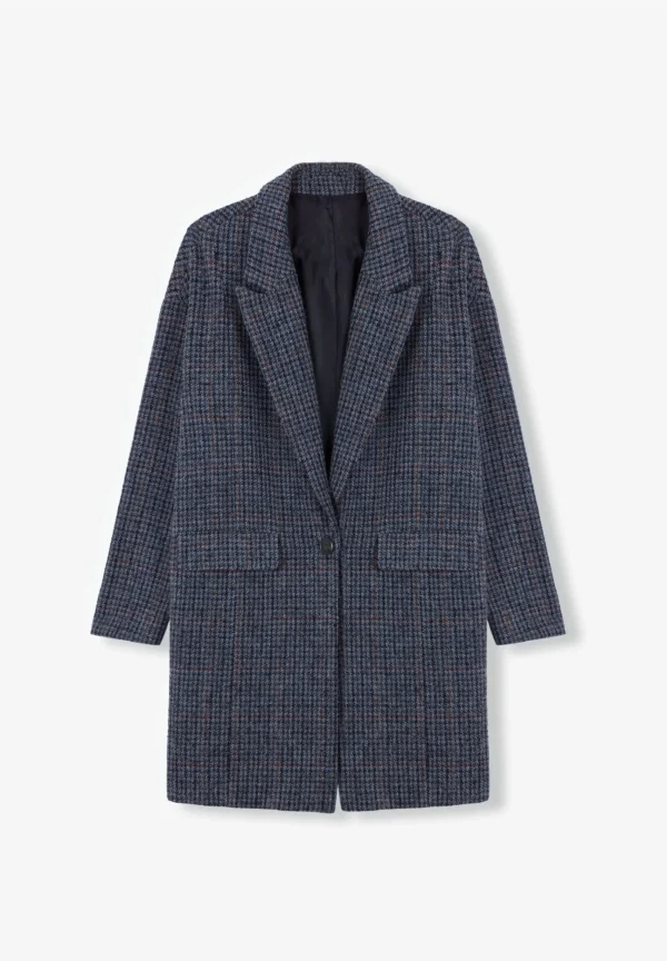 scalperscompany Abrigo Midi Pata De Gallo-Mujer Abrigos Y Chaquetas
