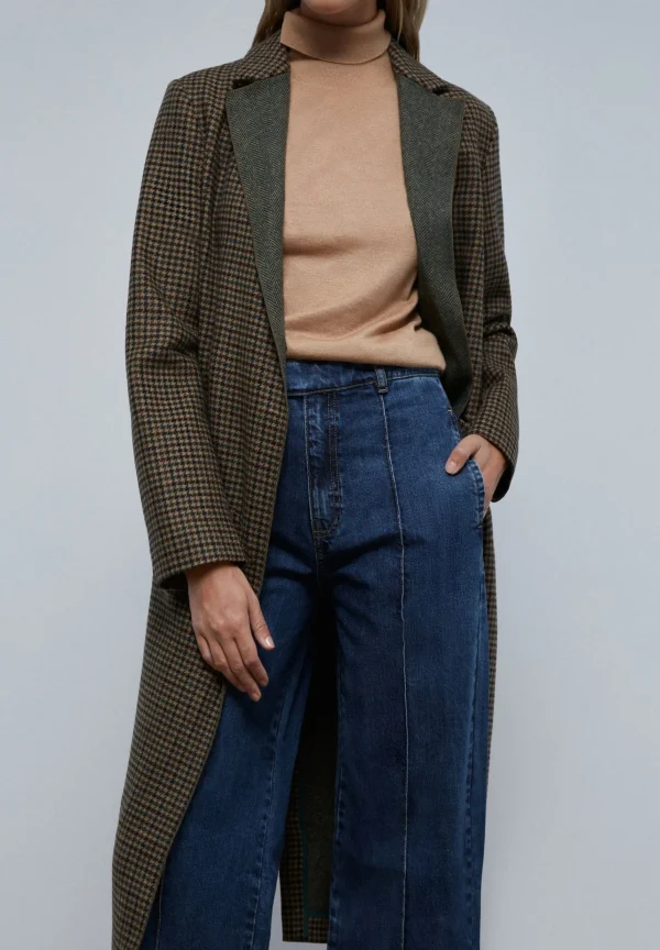 scalperscompany Abrigo Pano Cruzado-Mujer Abrigos Y Chaquetas
