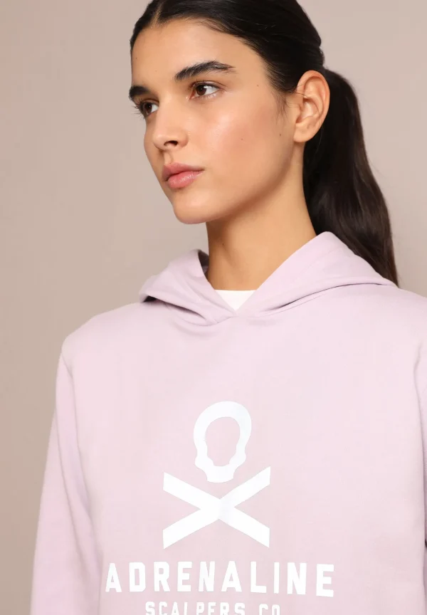 scalperscompany Adn W Basic Hoodie Sweater-Mujer Ropa Deportiva