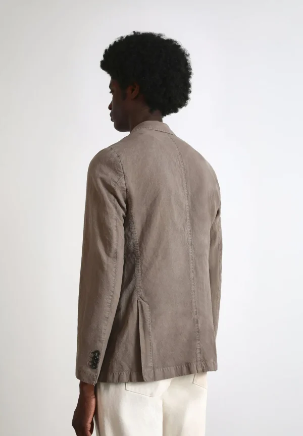 scalperscompany Americana Algodon Lino-Hombre Americanas Y Chalecos