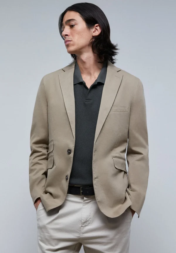 scalperscompany Americana Casual Algodon-Hombre Americanas Y Chalecos
