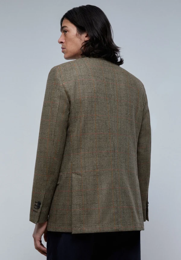 scalperscompany Americana Cuadros Bolsillos-Hombre Americanas Y Chalecos