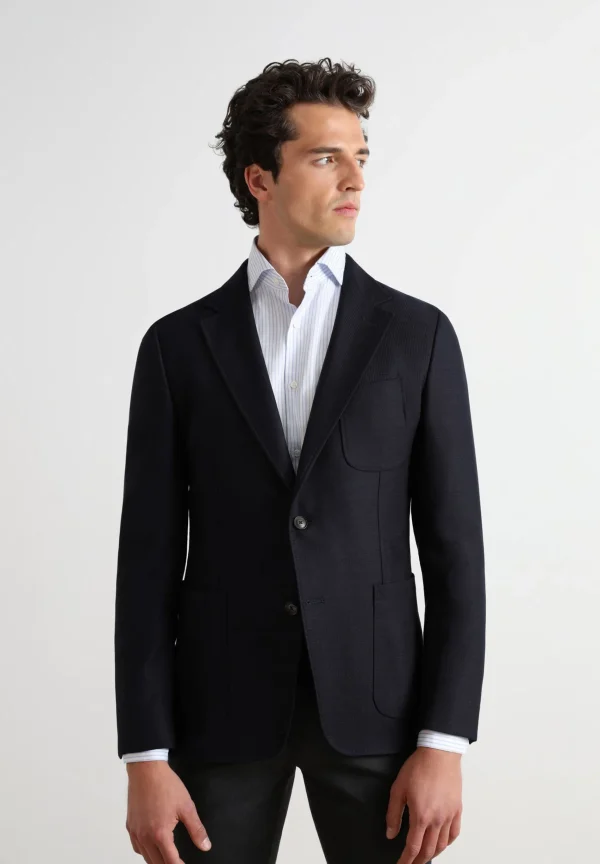 scalperscompany Americana Lana Estructura-Hombre Americanas Y Chalecos