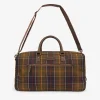 BARBOUR | Bolsa De Viaje Cuero Y Tartan-Hombre Bolsas Y Mochilas