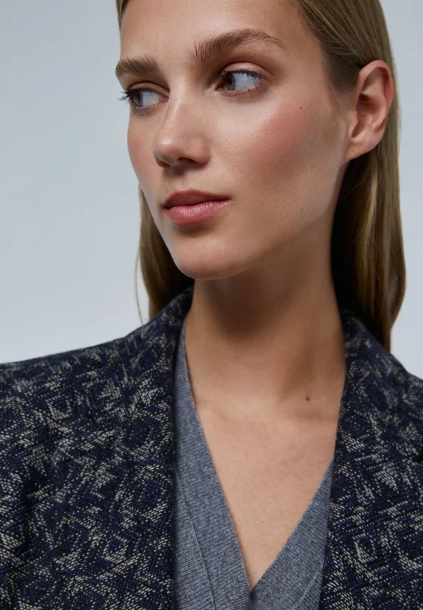 scalperscompany Blazer Cruzada Jacquard-Mujer Blazers Y Chalecos