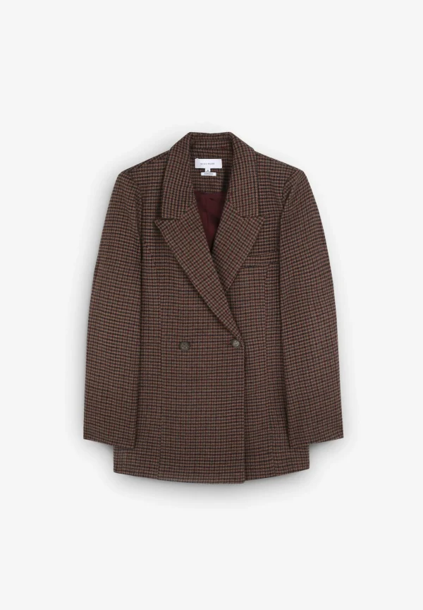 scalperscompany Blazer Cruzada Pata De Gallo-Mujer Blazers Y Chalecos