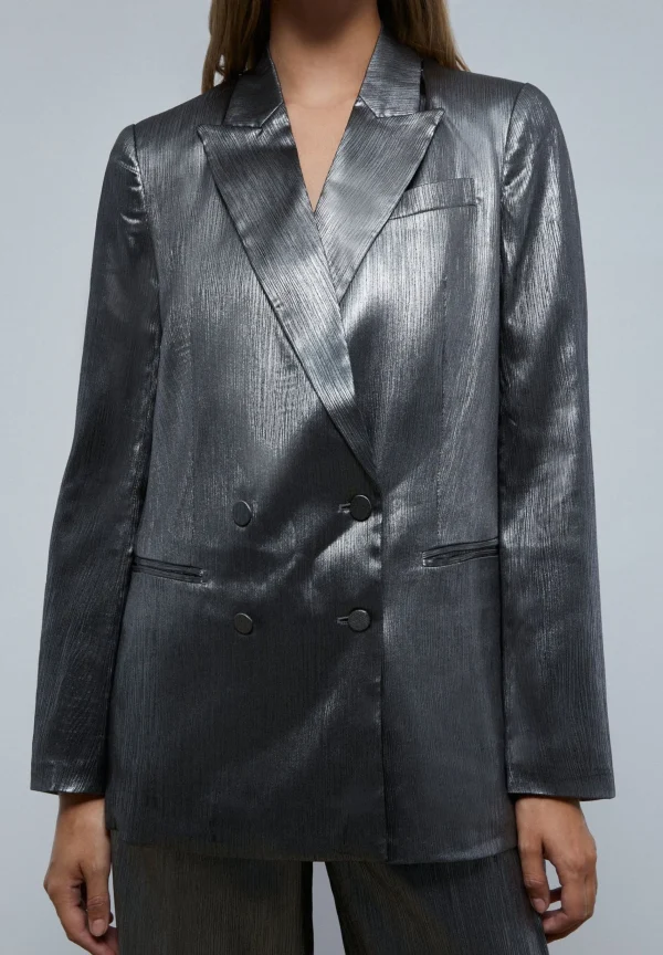 scalperscompany Blazer Cruzada Satinada-Mujer Coleccion