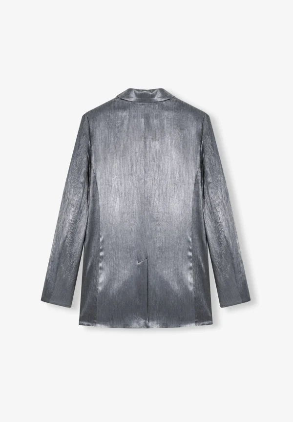 scalperscompany Blazer Cruzada Satinada-Mujer Coleccion