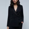 scalperscompany Blazer Cruzada Tipo Esmoquin-Mujer Coleccion