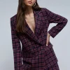 scalperscompany Blazer Cuadros Solapa Punta Lanza-Mujer Total Look