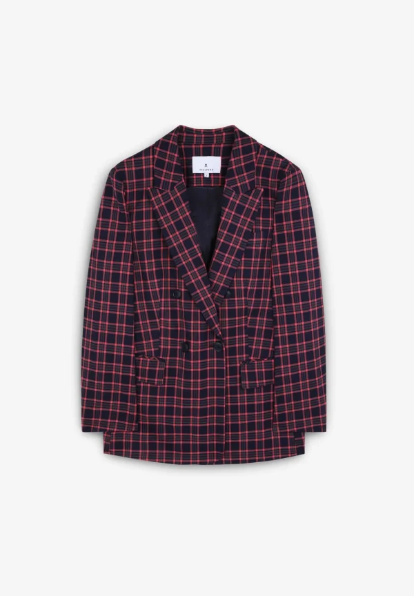 scalperscompany Blazer Cuadros Solapa Punta Lanza-Mujer Total Look