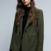 scalperscompany Blazer Detalles Pana-Mujer Blazers Y Chalecos