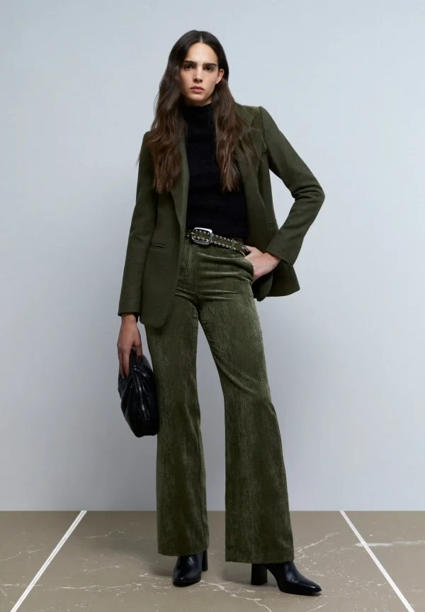 scalperscompany Blazer Detalles Pana-Mujer Blazers Y Chalecos