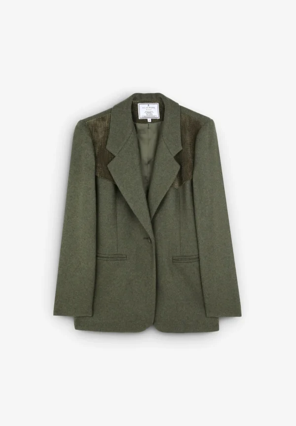 scalperscompany Blazer Detalles Pana-Mujer Blazers Y Chalecos