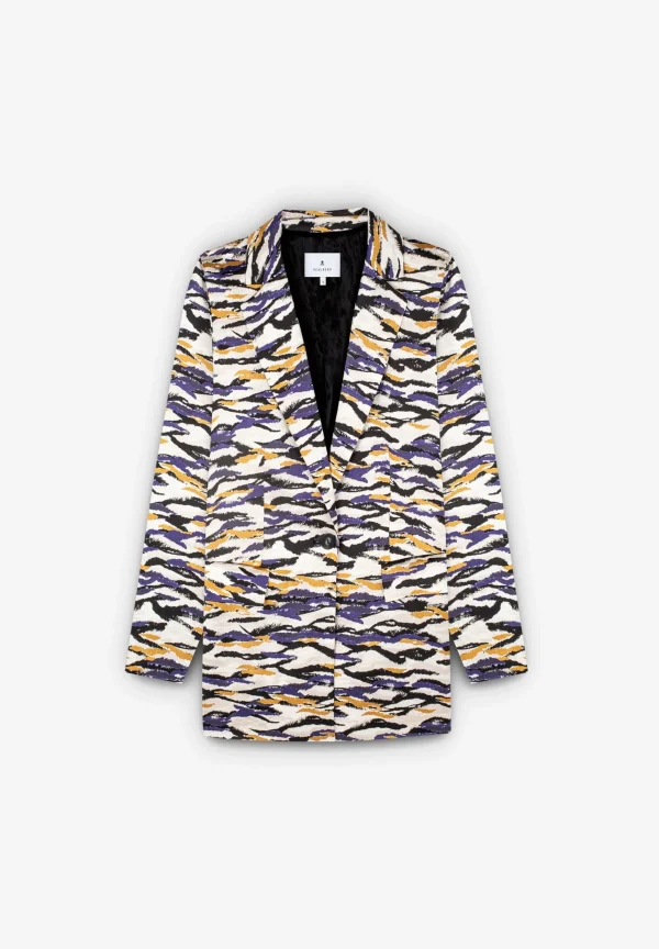 scalperscompany Blazer Estampado Animal-Mujer Coleccion