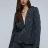 scalperscompany Blazer Fluida Animal Print-Mujer Total Look
