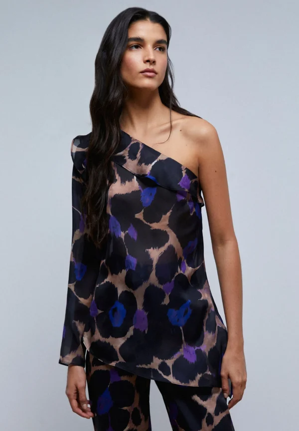 scalperscompany Blusa Asimetrica-Mujer Coleccion