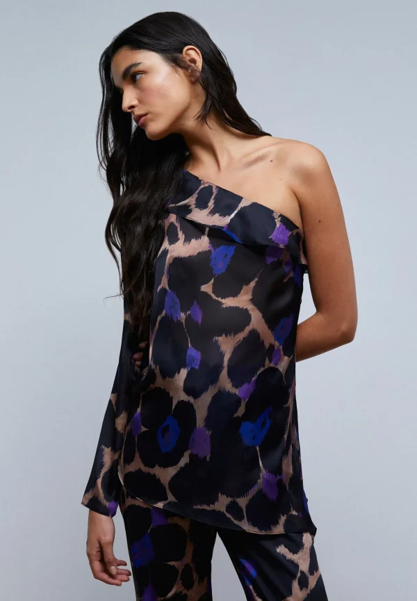 scalperscompany Blusa Asimetrica-Mujer Coleccion
