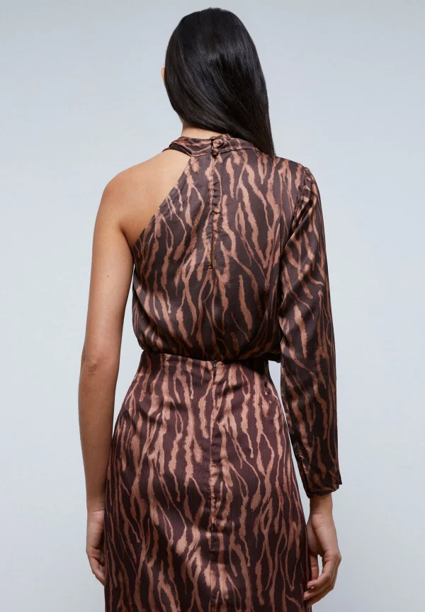 scalperscompany Blusa Asimetrica Cebra-Mujer Coleccion
