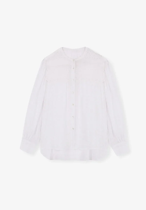 scalperscompany Blusa Bordado Suizo-Mujer Camisas Y Blusas