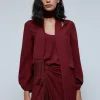 scalperscompany Blusa Jacquard Lazada Cuello-Mujer Camisas Y Blusas