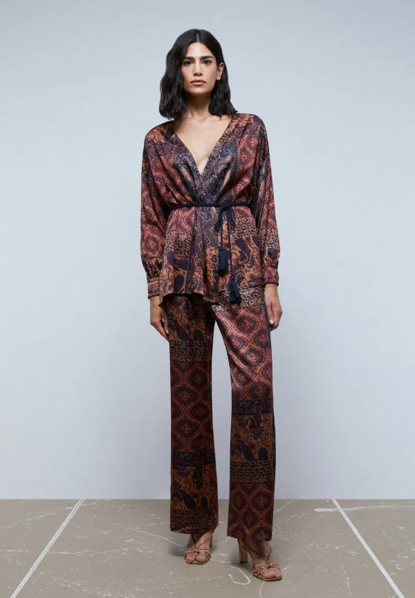 scalperscompany Blusa Kimono Cruzada-Mujer Coleccion