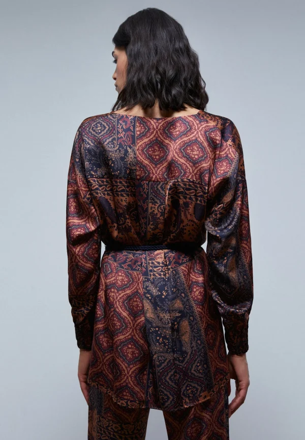 scalperscompany Blusa Kimono Cruzada-Mujer Coleccion
