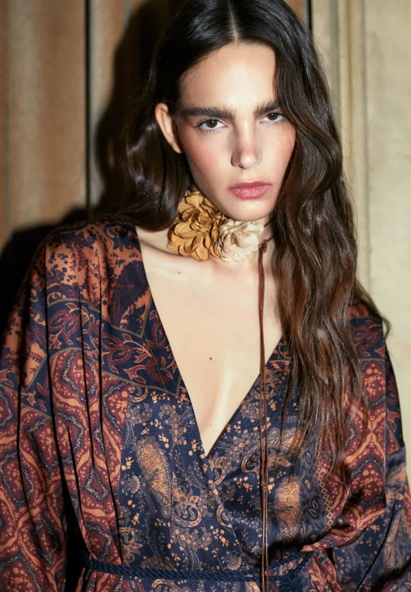 scalperscompany Blusa Kimono Cruzada-Mujer La Gran Fiesta