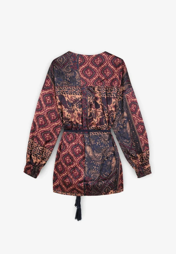 scalperscompany Blusa Kimono Cruzada-Mujer Coleccion