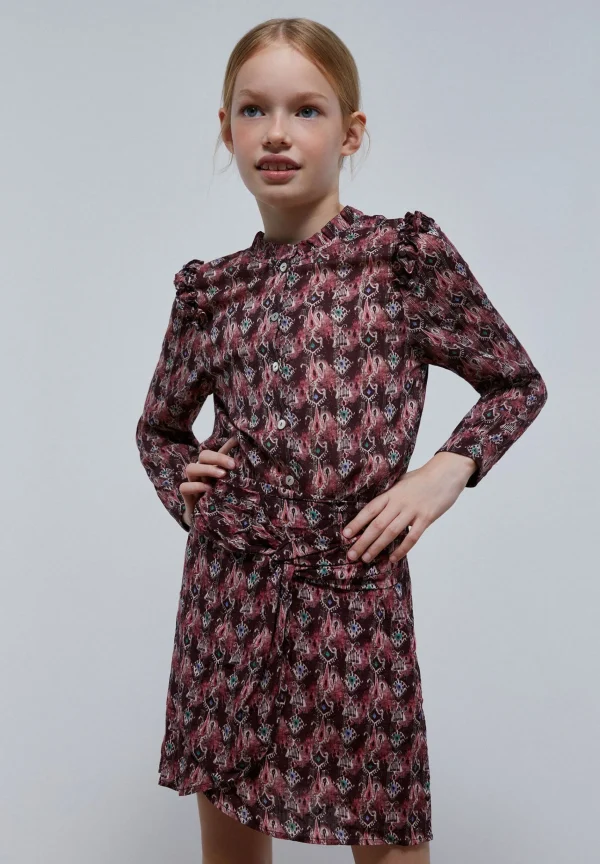scalperscompany Blusa Print Volante-Niños Camisas